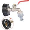 Прочный адаптер для крана IBC-бака S60*6 с крупной резьбой на 1/2'' 3/4'' соединительный элемент для замены клапана для сада и дома кран