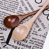 Living Desserts Condiment Kitchen Dining Tableware Wooden Spoons Long-handled Kids Spoon Tea Scoops