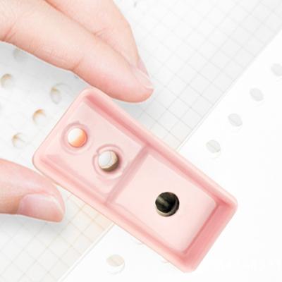 Kawaii милый офис школьные принадлежности для переплета канцелярские принадлежности одно кольцо мини дырокол 1 отверстие портативный круглый дырокол