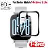 1-3PCS 9D Curved Protective Film For Xiaomi Redmi Watch 5 Active Smartwatch Screen Protector For Redmi Watch 5 Lite Film