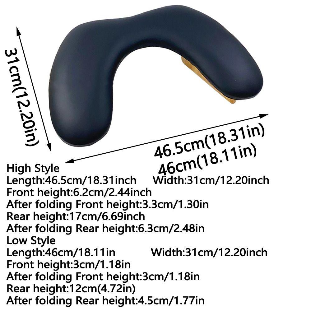 U-shaped Foldable Nail Pillow Wooden Base Manicure Hand Pillow Nail Accessories