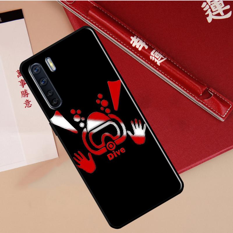 Diver Down Scuba Case For Oppo A40 A78 A54 A74 A94 A17 A57 A77 A76 A16 A96 A18 A60 A80 A38 A58 A98 A15 A5 Pro
