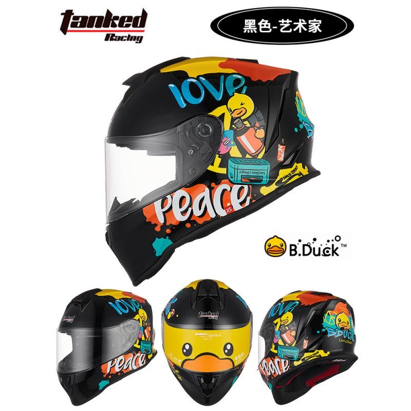 Full Face Motorcycle Helmet Adults Kids ABS Dual Lens Anti-Fog All Season DOT Certified