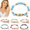 with Pendant Metal Tube Crystal Bracelet Beaded Bracelet  Holiday Gatherings