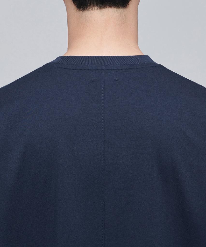 MUSINSA STANDARD Ponte Dolman Sleeve Oversized T-Shirt [Navy]