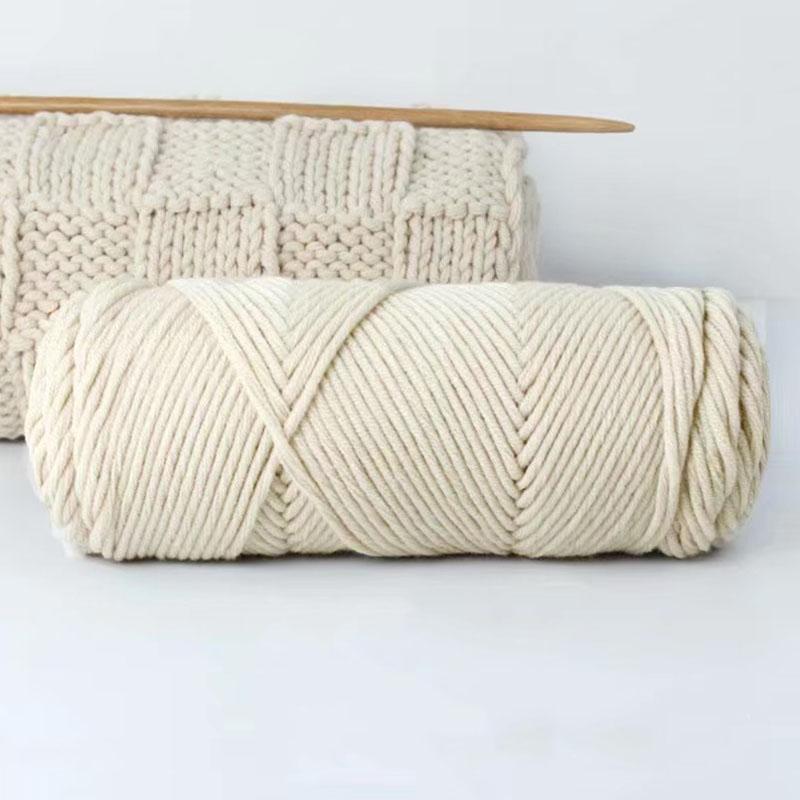 1Roll Crochet Thread Soft Cotton Hand-Woven 8 Strands Diy Scarf Hat Knitting Yarn Hand-Made