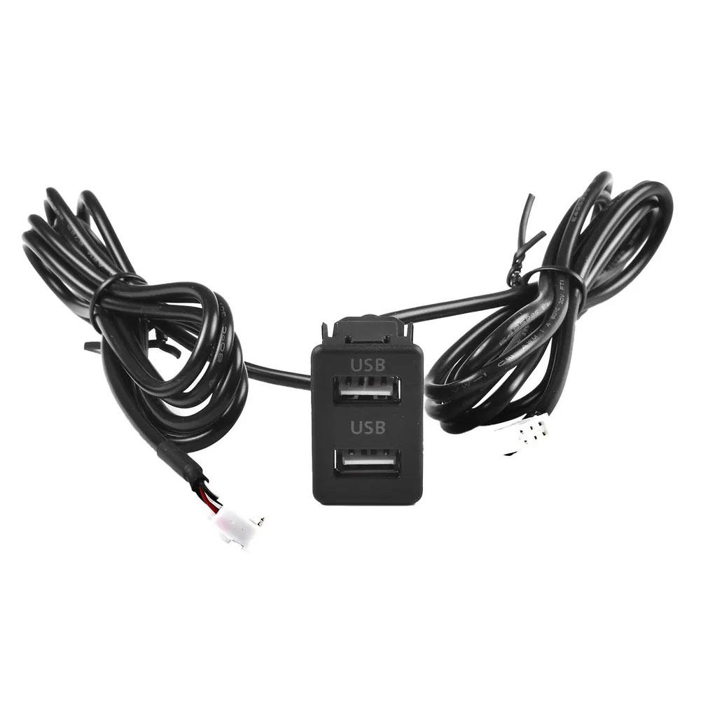 Автомобильный кабель-переходник с двумя портами USB для приборной панели, 120 см, порт приборной панели, 4-в-1 USB GPS кабель, скрытое крепление в автомобиль, два лодочных 6-контактных адаптера Z2G5