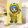 Cute Cartoon L-luce Throw Lightweight 240g Flannel Blanket Soft Skin-friendly for Summer Cooling
