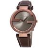 YA133309 Interlocking G Brown Dial Ladies Watch