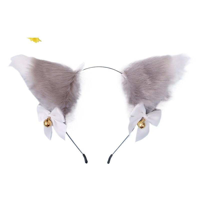 1 шт. кошачьи ушки обруч для волос женские украшения для волос шпильки вечерние аксессуары для волос косплей костюм головной убор ободок для головы длинный плюш