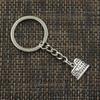 Fashion 30mm Key Ring Metal Key Chain Keychain Jewelry Antique   Plated Roman Colosseum Rome Italy 16x13mm Pendant