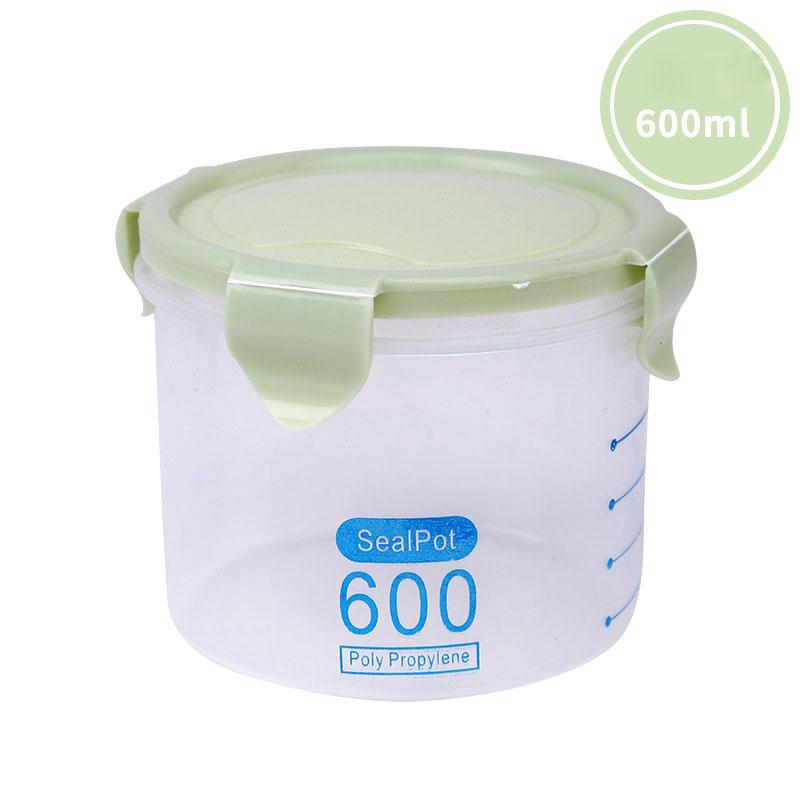 Бытовая прозрачная пластиковая герметичная банка для пищевых продуктов, кухонный ящик для хранения, резервуар для хранения