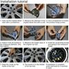 Solar Energy Auto Flash Led Tire Light Car Wheel Hub Lamp Colorful Strobe Light Modified Accessories