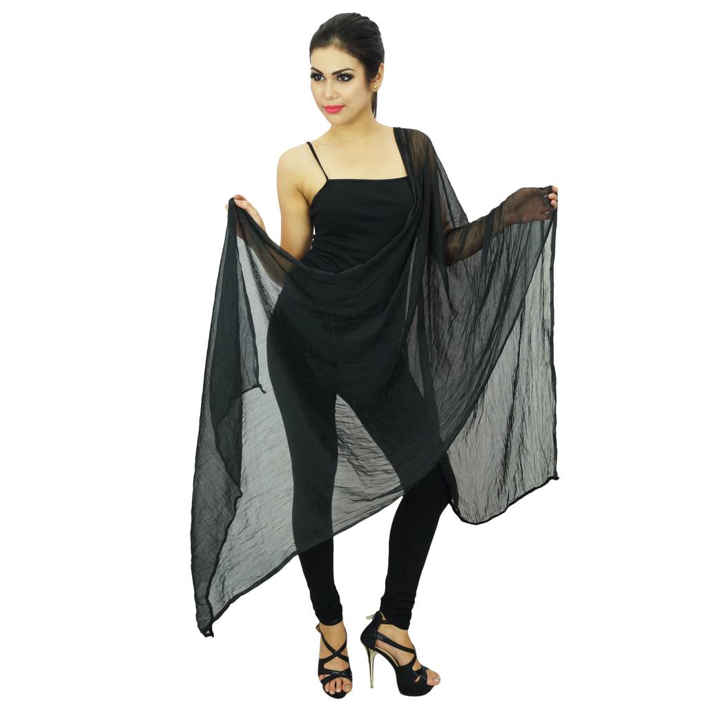 Индийские шифоновые шарфы из смеси шейного платка Chunni Long Dupatta Gift для женщин