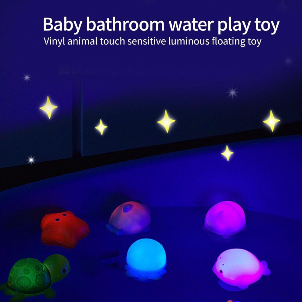 9pcs Educational Sea Creatures Bath Toys Set For Kids Ages 3-5 - Interactive Water Play, No Holes Design