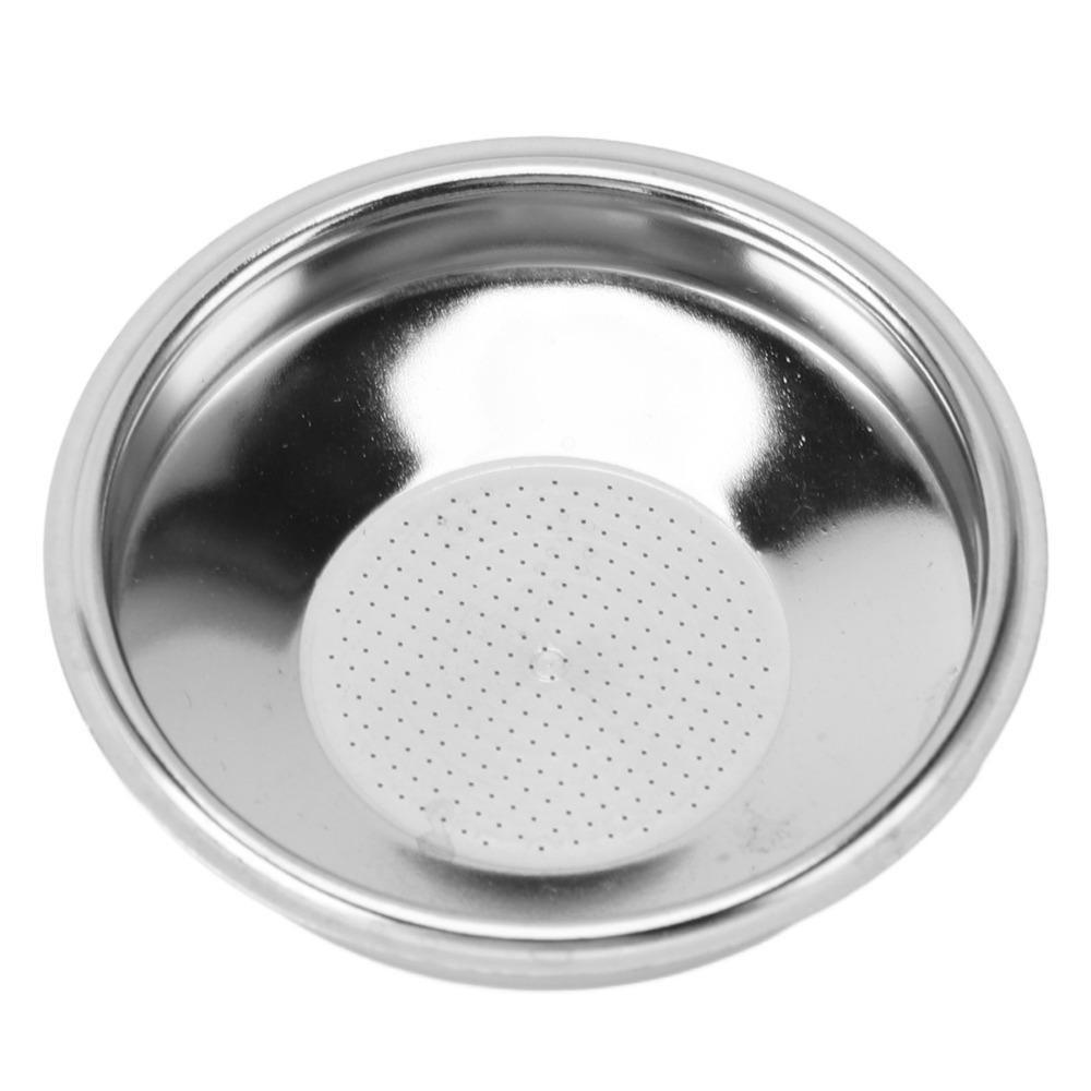 Stainless Steel Coffee Portafilter Basket Reusable 51mm Coffee Filter Basket  Commercial Use