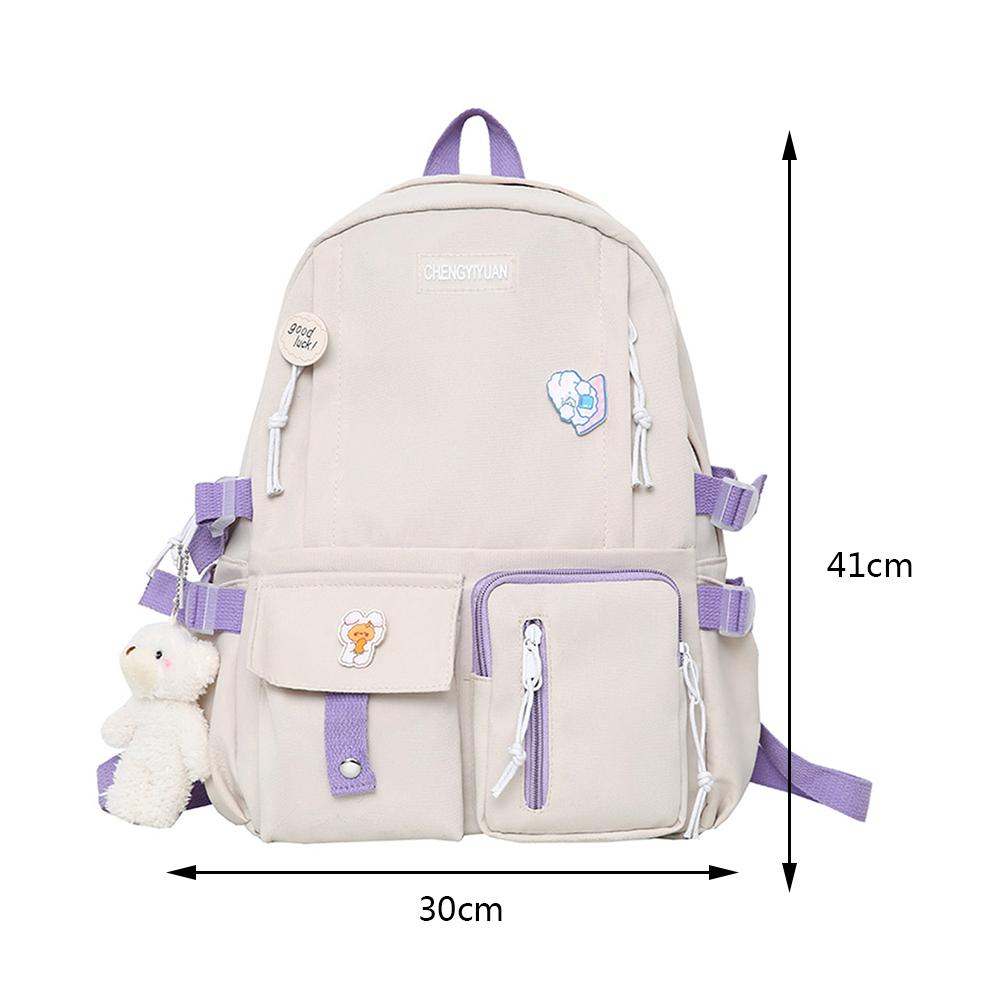 Women's Handbag and Backpack School Books Bags for Teenage Girls Large Capacity College Student Schoolbags Casual Nylon Female Rucksack