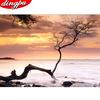 Полный круглый дрель алмазная живопись вышивка крестиком пейзаж DIY Алмазная вышивка крестиком украшение дома