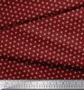 Soimoi Japan Crepe Satin Fabric Dot & Ikat Small Motif Shirting Print Fabric by the Metre 42 Inch