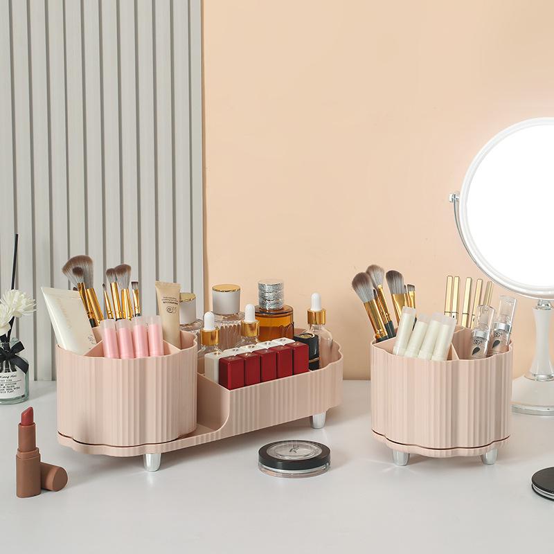Вращающийся держатель для кистей для макияжа и органайзер для косметики