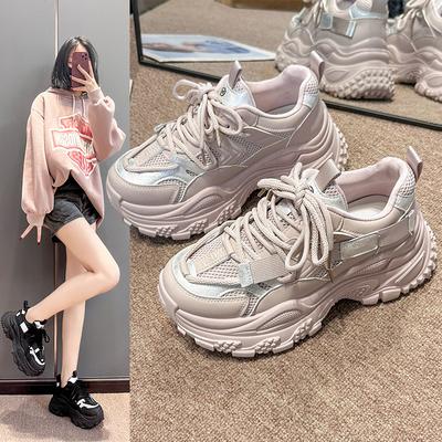 Модная спортивная обувь Dad Shoes новые противоскользящие 2024 Весна и осень женские стильные дышащие легкие повседневные беговые кроссовки