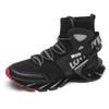 Fashion High-top Men's Sneakers Teenager Trendy Blade Shoes Breathable Mesh Outdoor Sports Shoes Elastic Trainers
