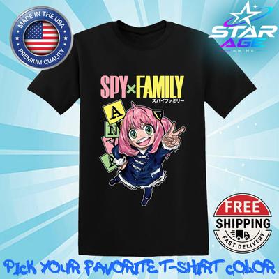 Tee Shirt T-Shirt Spy X Family Anya Forger St Unisex Anime Style