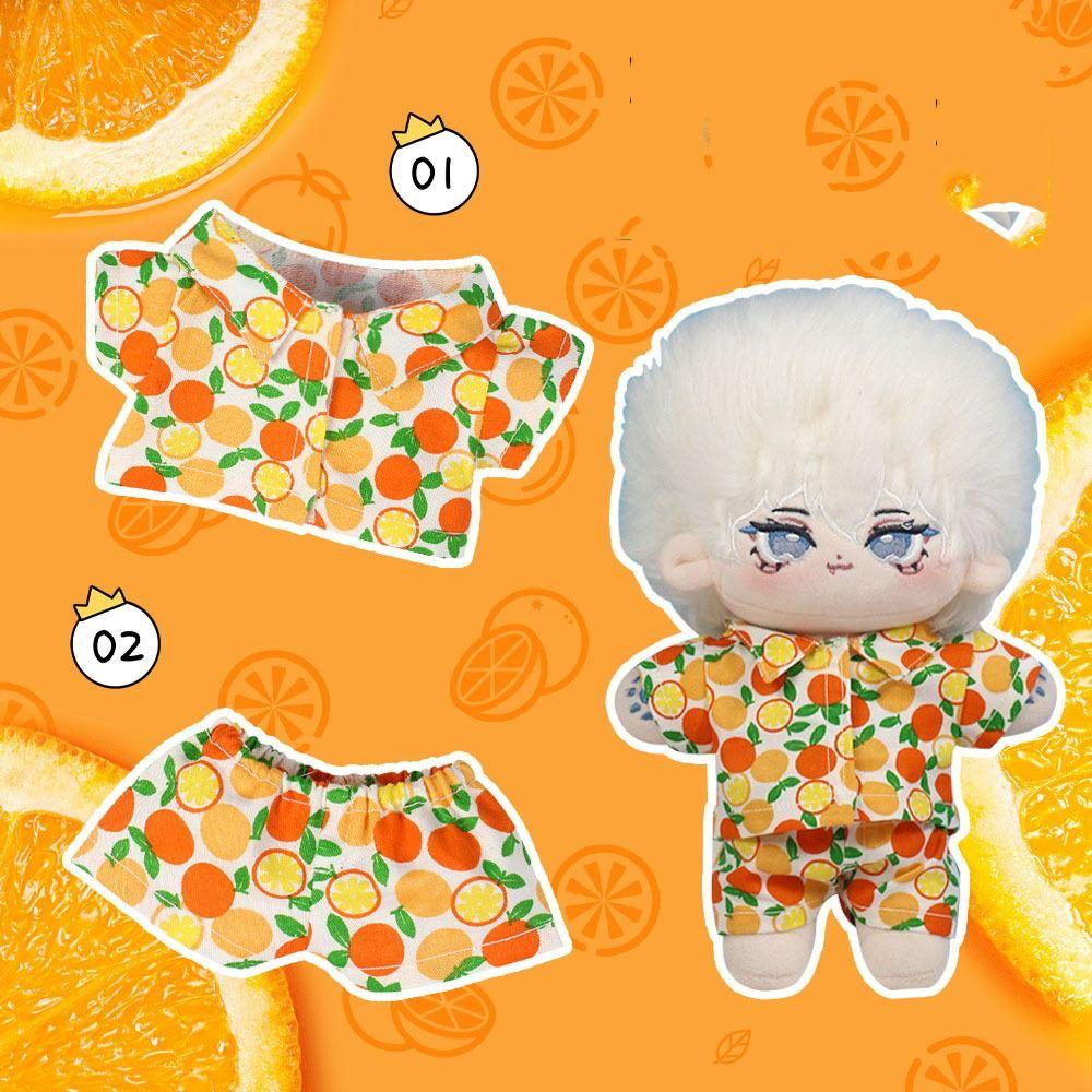 Toy Accessories Doll Fruit Beach Pajamas Overall Clothes Plush Toy Clothes 20cm Cotton Doll