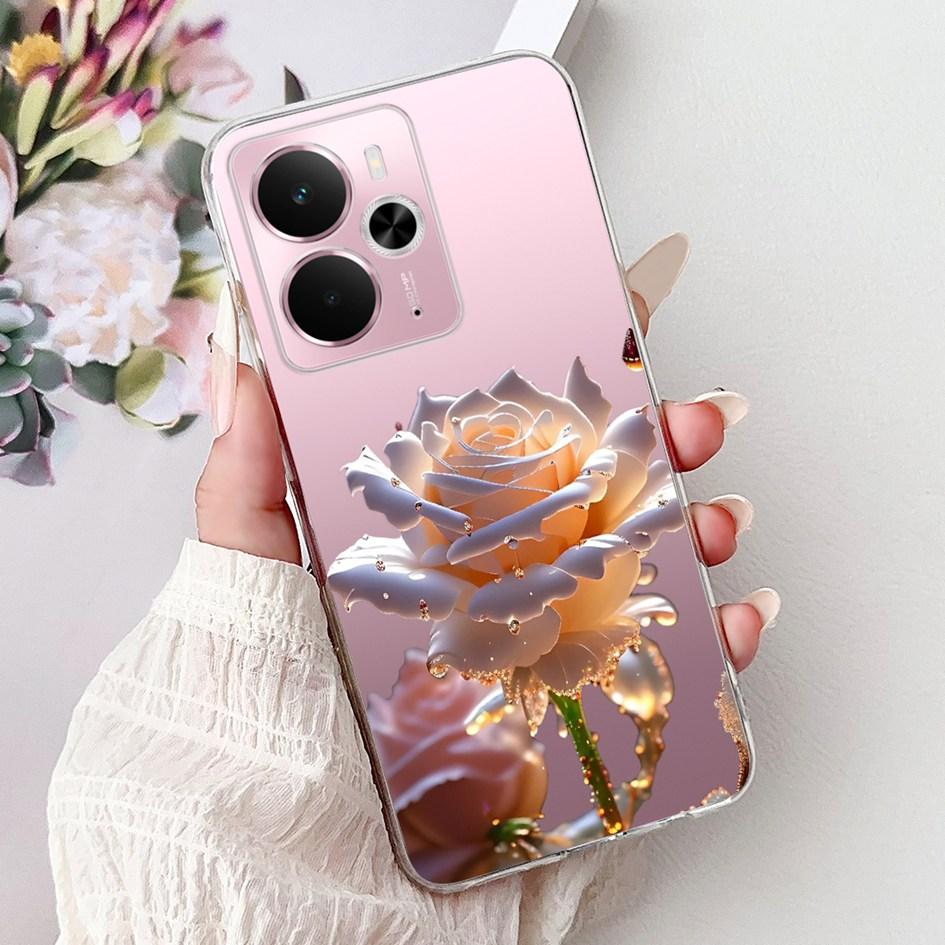 Чехол Для Realme 14 5G Новый Стильный Розовый Бабочка Луна Мягкий Силиконовый Чехол Coque Для Realme14 14X 14T Бампер Realme14T 14 X Funda