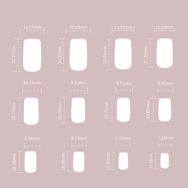 24 шт. длинные накладные ногти Coffin French Fake Nails Tip Gradient Acrylic Nails Glossy False Nails for Women Girls