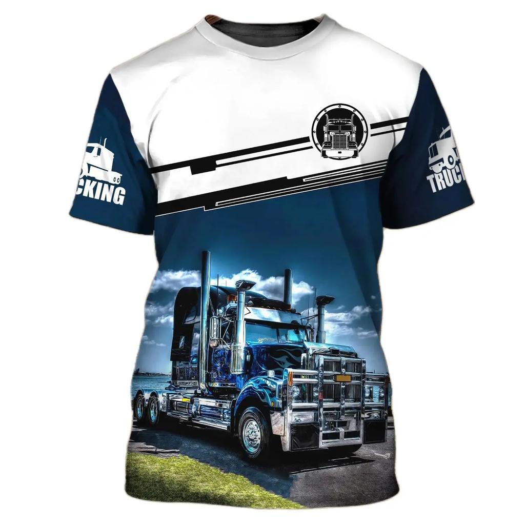 Camion Stampa 3D футболка Uomo Estate O-collo Manica Corta Oversize Топ Повседневная футболка Allentato Уличная одежда унисекс Harajaku