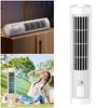 Tower Fan USB Charging Portable Air Conditioner 1200mAh Electric Vertical Fan Wireless Desk Fan for Home Office