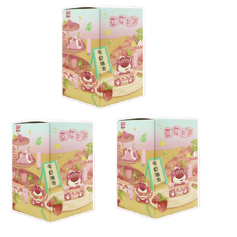 Lotso Bear Blind Box Action Figure - Cute Desktop Ornament & Cake Topper Gift Doll