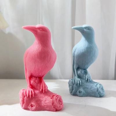 3D Ветка Ворон Свеча Силиконовая Форма Сделай Сам Ручная Работа Ароматическая Свеча Креативная Ворона Настольные Домашние Принадлежности Эпоксидные Формы