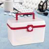 First Aid Medical Box, Storage Organizer with Handle, Large Capacity Double Layer Case for
