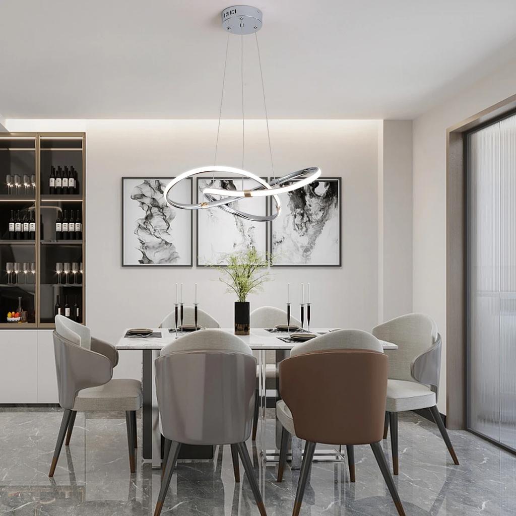 Dia54cm Modern Led Pendant Chandelier Lamp 90-265V Suspension Hanging Chandelier Lights for Dinning Kitchen Room Bar Shop