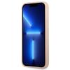 Etui do iPhone 13 Pro Guess Saffiano Triangle Logo Kart Różowe