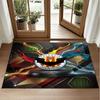 Valencia FC Design Crystal Velvet Rug Soft Decorative Mat for Bedroom Entrance
