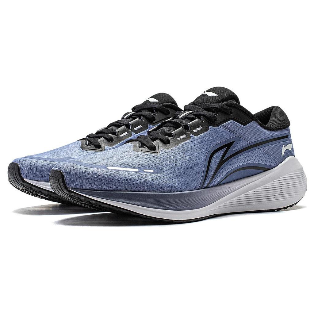 Кроссовки мужские Li Ning Wushi Lite V2 из легкой ткани с высокой устойчивостью к амортизации, нескользящие, износостойкие, с низким верхом, синие ARST053-7