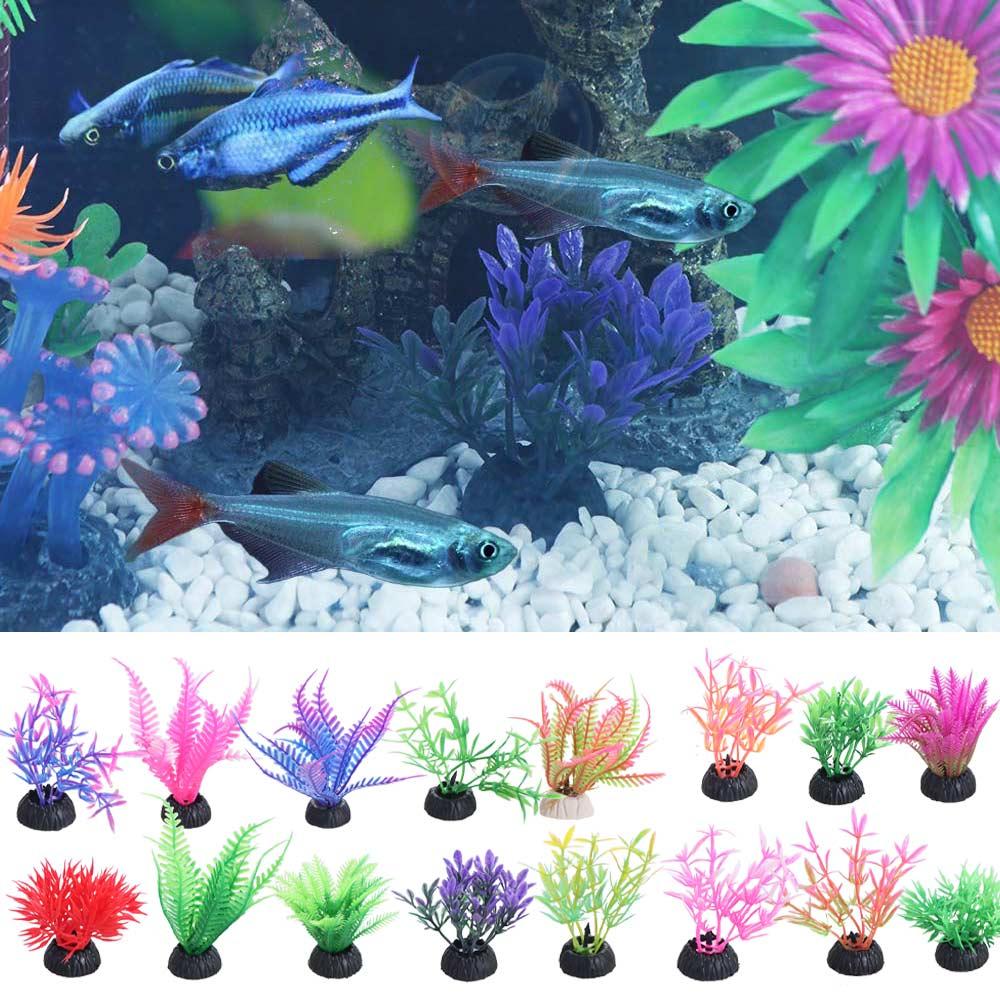 Simulation Artificial Aquatic Plants Mini Underwater Aquatic Plants Water Weeds Ornament Fish Tank