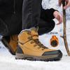 Мужские ботинки, модные, искусственный мех, плюшевые, водонепроницаемые, ботильоны, зимние, мужские, теплые, большого размера, нескользящие, мужские, ботинки, большие размеры 39-48