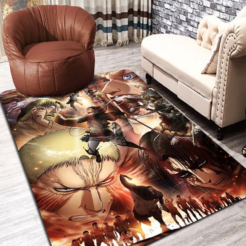 Attack on Titan Rug Floor Mat for Living Room or Bedroom Soft and Comfortable Carpet a Gift for Birthday and Holiday.SFF0917225
