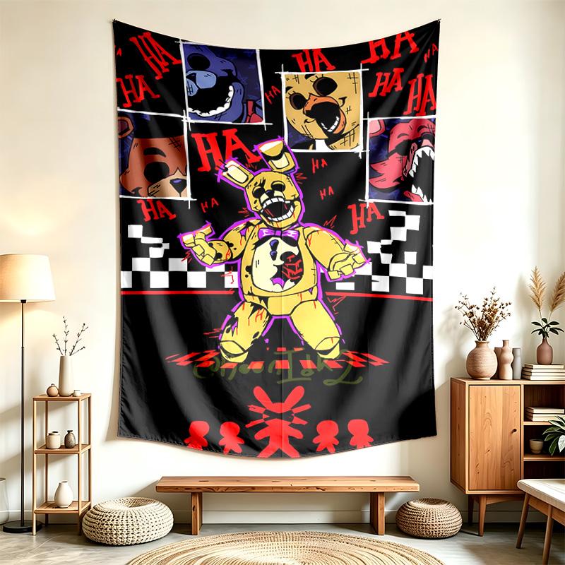 FNAF (14) Гобелен, подходящий для украшения домов, общежитий и спален. Мягкий на ощупь и идеальный подарок для друзей и семьи.