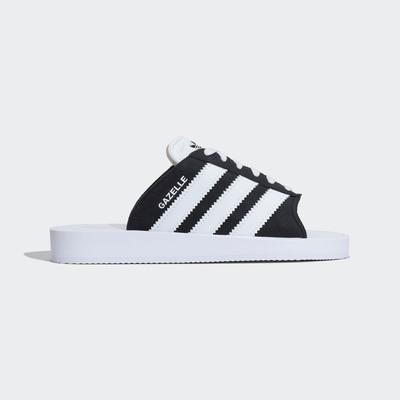 GAZELLE BEACH SLIDES Core Black Sandals Slide Unisex ORIGINALS JQ7421 Core Black / Обувь белая / Обувь белая