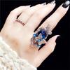 2 Piece Set of Creative Butterfly Ring European and American Court Retro All-match Women Ring