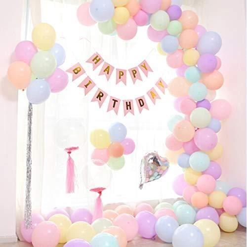 Soft Color Balloons for Birthday Wedding Party 10 Inch - Mixed Color 50 Pieces