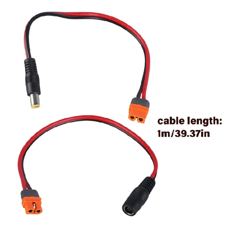 1-метровый зарядный кабель XT60I DC7909, провод 14AWG для зарядных устройств накопителей энергии и солнечных генераторов