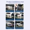 Car Solar Powered Exhaust Fan Energy Saving Car Exhaust Ventilation Fan Electric Cooling Rechargeable Ventilator For Travel