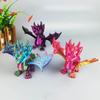 12 см 3D-печать Летающий Крылатый Дракон Игрушка Сочленения Крыльев Подвижные Симуляция Динозавр Животное Фигурка DIY Украшение Подарок для Детей