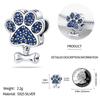Charms Beads Copper Fits 3Mm Original Bracelet Womens Cute Dog Paw Print Bone Series Charms Beads Diy Jewelry Gifts New In